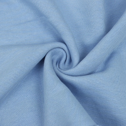 Ткань Футер 3-х нитка, Петля, цвет Светло-Голубой (на отрез)  в Воронеже
