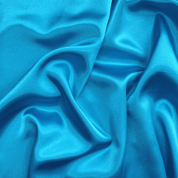 *Ткань Атлас-сатин, цвет Голубой (на отрез)  в Воронеже