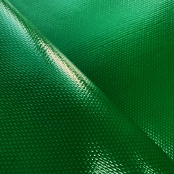 Ткань ПВХ 600 гр/м2 плотная, Зелёный (Ширина 150см), на отрез  в Воронеже