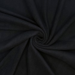 Ткань Флис Односторонний 130 гр/м2, цвет Черный (на отрез)  в Воронеже