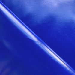 Ткань ПВХ 450 гр/м2, Синий (Ширина 160см), на отрез  в Воронеже