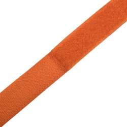 Контактная лента 25мм цвет Оранжевый (велькро-липучка, на отрез)  в Воронеже