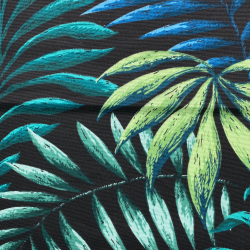 Интерьерная ткань Дак (DUCK), принт &quot;Тропические листья&quot; (на отрез)  в Воронеже